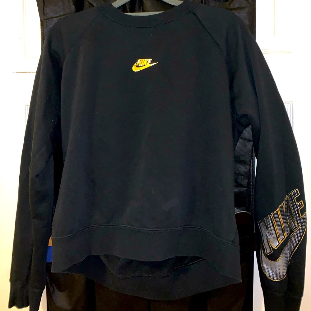 Nike black& gold sweat shirt